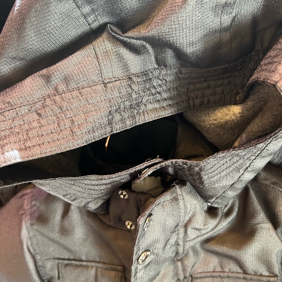 Calvin Klein winter Scuba black Jacket like New. Lined gray fleece. Extra warm - Picture 14 of 16